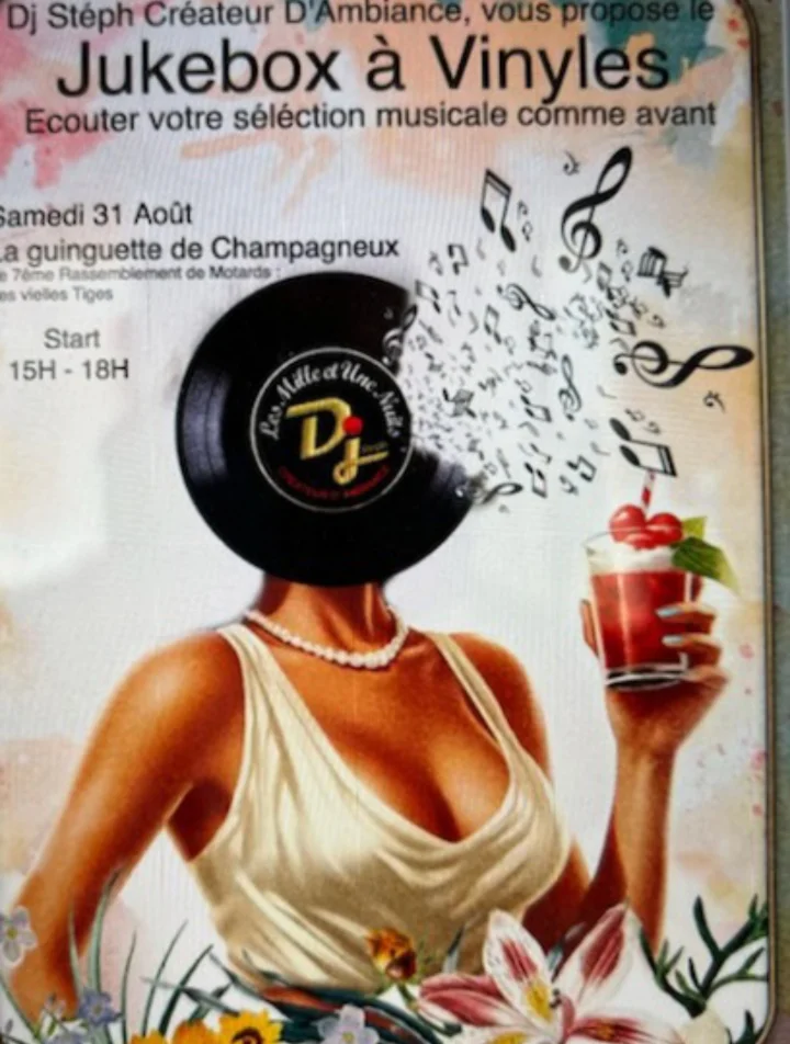 DJ Stèph Jukebox à Vinyle au restaurant bar la guinguette de champagneux