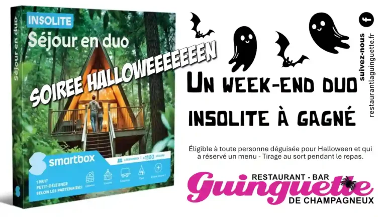 Concours Soirée Halloween au restaurant bar la guinguette de Champagneux