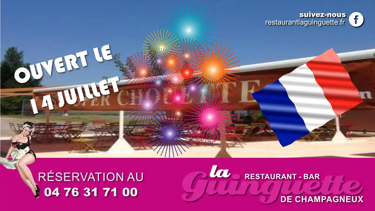 You are currently viewing 14 juillet au restaurant – bar la Guinguette de Champagneux