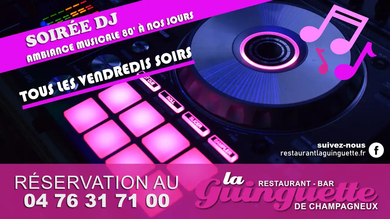 You are currently viewing Soirée DJ les vendredis soirs