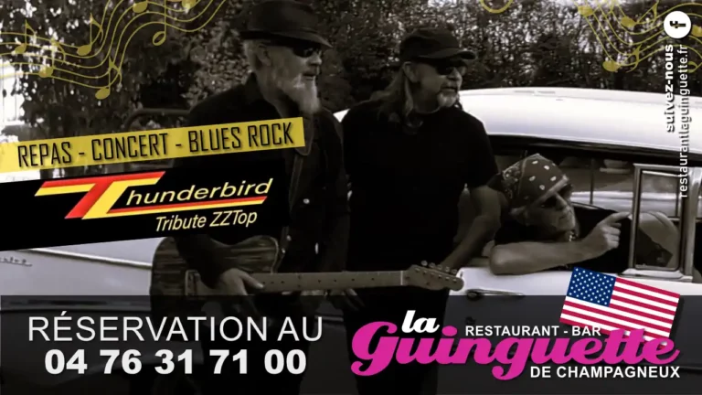 ThunderBird Tribute ZZ Top au Restaurant Bar La Guinguette de Champagneux