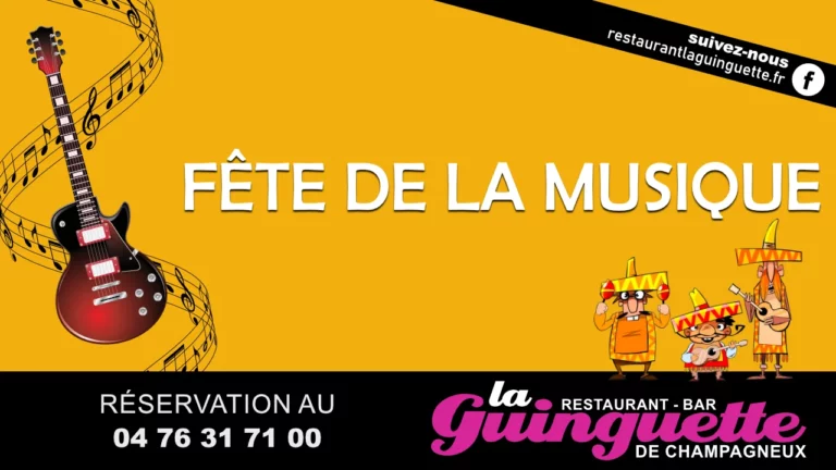 fête de la musique au restaurent bar la guinguette de champagneux