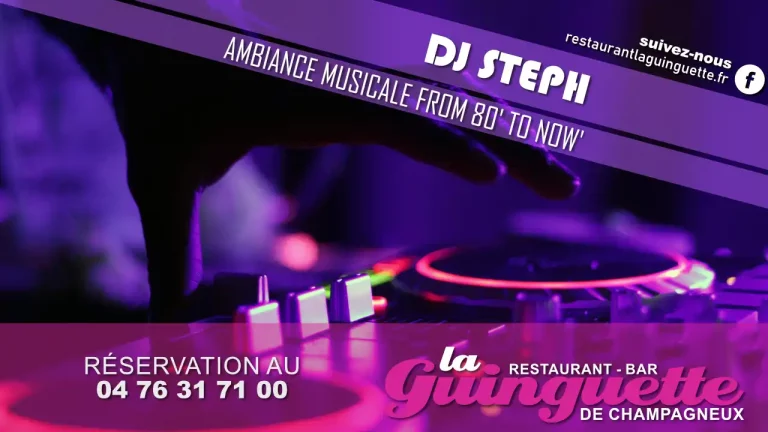 Restaurant Bar La Guinguette de Champagneux dj stéph
